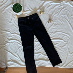 H&M Black Vintage Slim High waisted Jeans